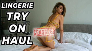 KatiaBang FSVIBES Lingerie Try On Haul | See-Through Lingeries Haul [4K]