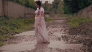 10. Enjoying in wet transparent dress