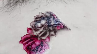 8. Third design temporary tattoo for girls, beautiful two color rose temporary tattoo #temporarytattoo