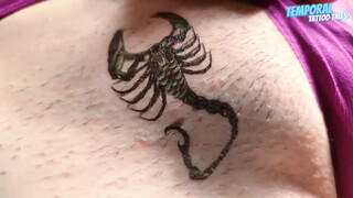 1. TEMPORARY TATTOO | Magic tattoo Beautiful Scorpion ???? #011