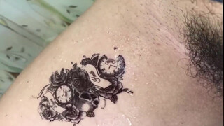 4. How to remove Temporary Tattoo of Ancient Watch! Temporary tattoo | BABY Temporary Tattoo