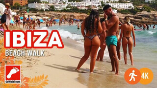 Ibiza Cala Tarida 4k Beach Walk Spain