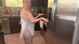 1. Cleaning My Fridge ( No Bra / No Panties )