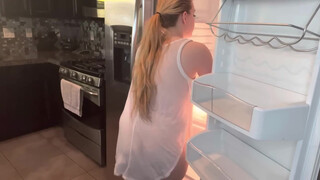 5. Cleaning My Fridge ( No Bra / No Panties )