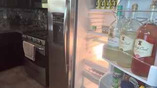 9. Cleaning My Fridge ( No Bra / No Panties )