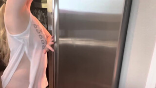 10. Cleaning My Fridge ( No Bra / No Panties )