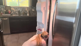 2. Cleaning My Fridge ( No Bra / No Panties )