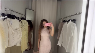 2. See-through Try On Haul | Trying on Transparent clothes at the mall