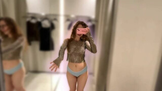 See-through Try On Haul | Trying on Transparent clothes at the mall