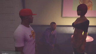 3. GTA 5 PC Franklin Gets A Nude Lap Dance From Peach