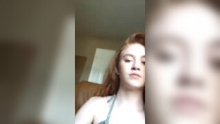 1. Hi, I came – Stunning Redhead Teen Giving a Show – Periscope Live Streaming