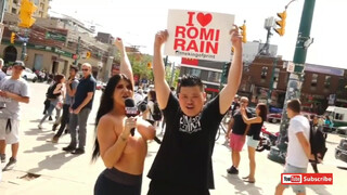 4. NAKED NEWS – NAKED IN THE STREET WITH ROMI RAIN