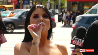 8. NAKED NEWS – NAKED IN THE STREET WITH ROMI RAIN