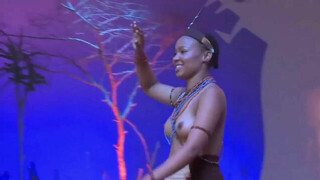 Khoisan finalist in competition Miss Cultural indoni