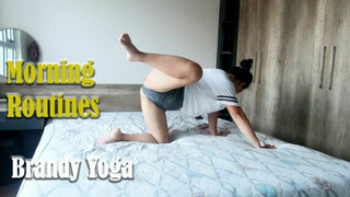 Single mom morning routines, yoga practise and relaxing #1