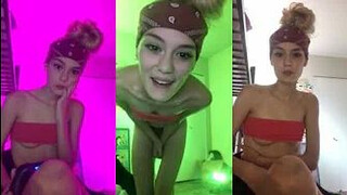 Skinny American Girl Teasing Body – Periscope Live Stream
