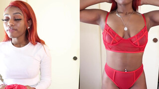 9. VALENTINES DAY LINGERIE TRY ON HAUL | PRETTY LITTLE THING | Naturallymawa