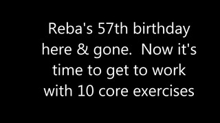 1. Reba’s Wet White T Core Strength Workout
