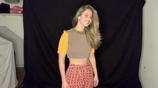 6. Shorts Try On: Fashion Knit Crop Top Lookbook & Vintage Shorts Try On Haul