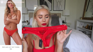 9. RED LINGERIE TRY ON HAUL | Lounge Underwear Valentine’s Day