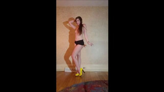 Amateur Dance & Strip from Booty Shorts to Full Nude.(high Heels Included)