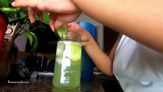 10. Making Cucumber water