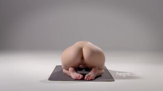 3. Ariel naked yoga meditation.