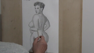 7. Busty nude woman portrait