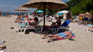 8. Croatia, Zadar City of Roman and Venetian Ruins Beach Walk 4K Walking Tour with Bikini Beach Hunter