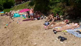 3. Croatia, Zadar City of Roman and Venetian Ruins Beach Walk 4K Walking Tour with Bikini Beach Hunter