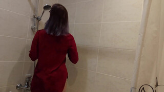 9. Try On haul Dry Vs Wet Seethrough Clothes Try On Haul Shower with me