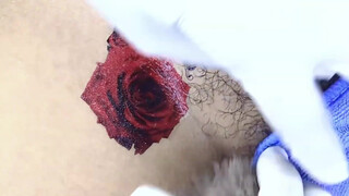 9. How to temporary tattoo flowers at home ,tattoo private part at home #temporarytattoo#tattooartist