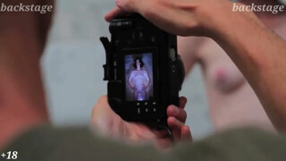 Stoya in nude Photo session ، (backstage)