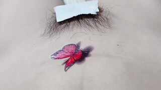 7. Magic tattoos for ocean lovers, beautiful butterfly temporary tattoos #temporarytattoo #newtattoo