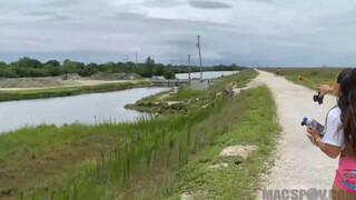 7. my cousin visited me in Miami and we go for a walk ????‍♀️ ???? on the levees ????❤️