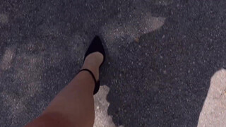 7. Taking a walk in the park ???? | ASMR High Heels on pavement