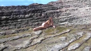 7. Fine art nude photo shoot on the beach behind the scenes