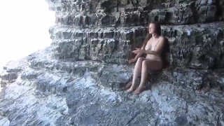 10. Fine art nude photo shoot on the beach behind the scenes