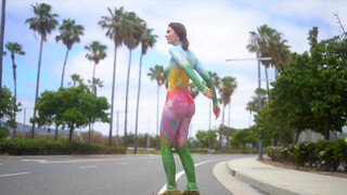 4. Roller Skate Superstar Body Painting