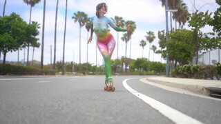 7. Roller Skate Superstar Body Painting