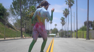 8. Roller Skate Superstar Body Painting