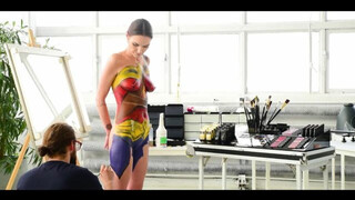 WONDER WOMAN 2020 BODY PAINTING PERFORMED KRYSTIAN ZAWADA