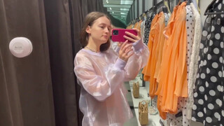 10. Transparent and See-through Clothes and Lingerie | Try On haul | At the mall #2