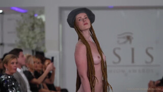 4. Isis Fashion Awards 2022 Part 2 Nude/naked Accessory Runway Catwalk Show Global Hats