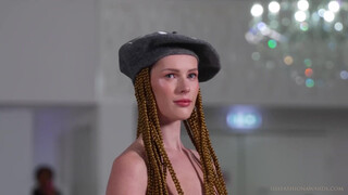 8. Isis Fashion Awards 2022 Part 2 Nude/naked Accessory Runway Catwalk Show Global Hats