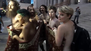 7. New York Nude Fashion Week Streakers!