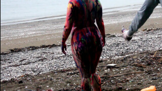 9. Abstract Art Nude Body painting