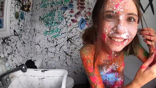 7. NUDE/NAKED Body Painting with Super Soakers