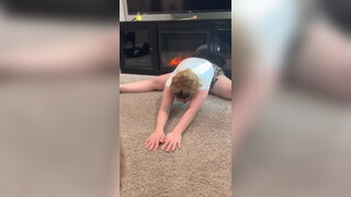 2. Cheetah Skirt No Bra Yoga and Stretching