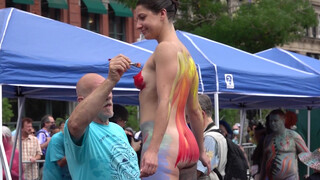 5. Nude BODY PAINTING DAY, NYC, NEW YORK .